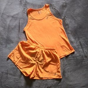 Asics orange tank top